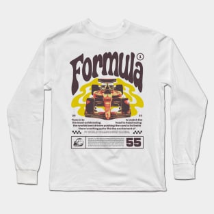 Vintage F1 Groovy Graphic Long Sleeve T-Shirt